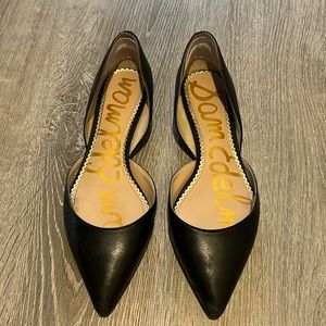 Sam Edelman D’orsay Style Rodney Leather Black Flats 7.5 Women’s shoes